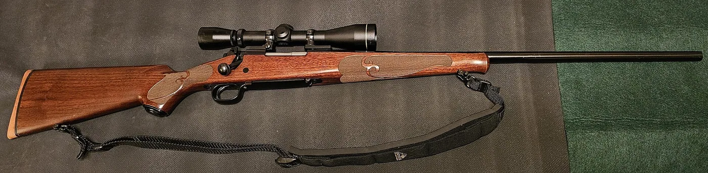 Winchester Model 70 bolt-action rifle, side view