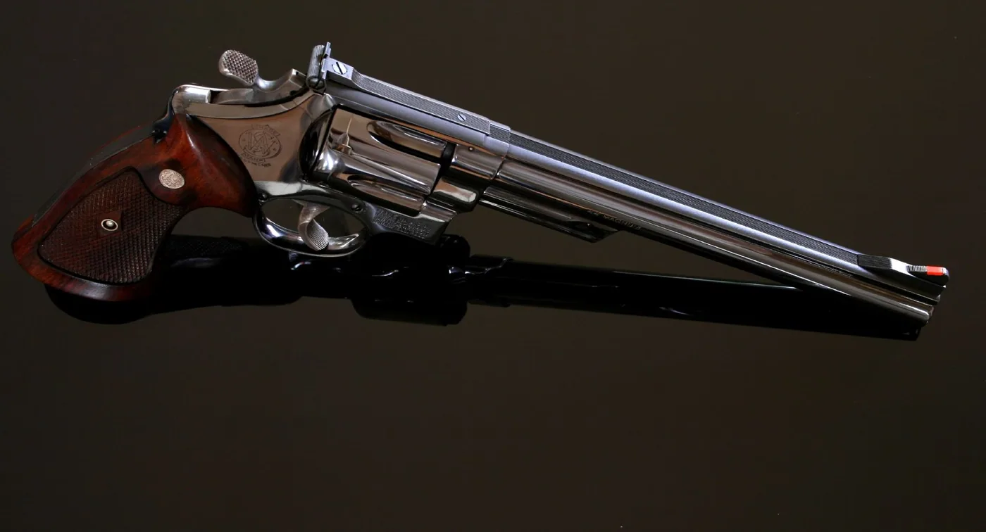Smith & Wesson Model 29 double-action revolver, side view